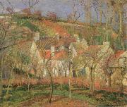 Camille Pissarro the red roofs oil painting artist